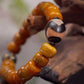 Dzi Bead and Yak Bone Bracelet for Courage and Embrace Sacred Guardian Energy