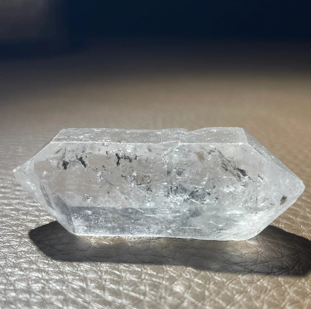 Quartz Crystal with Natural Inclusions Raw Unpolished Clear Translucent Healing  Energy Meditation