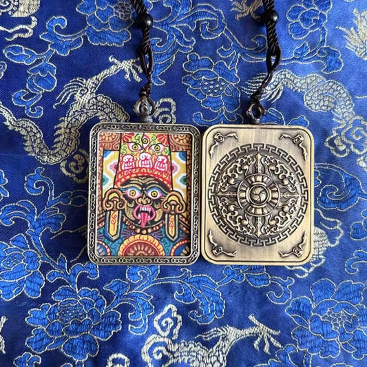 Silver/Gold Plated Cased Zaki Tsha-Tsha enhance financial luck
