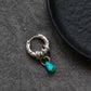 Artisan-Crafted Turquoise Silver-Plated Earrings for Luck and Protection