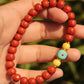 Lucky Energy South Red Agate Bead Bracelet  8mm