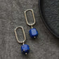 Natural Prosperity Lapis Lazuli Silver Earrings