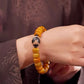 Dzi Bead and Yak Bone Bracelet for Courage and Embrace Sacred Guardian Energy