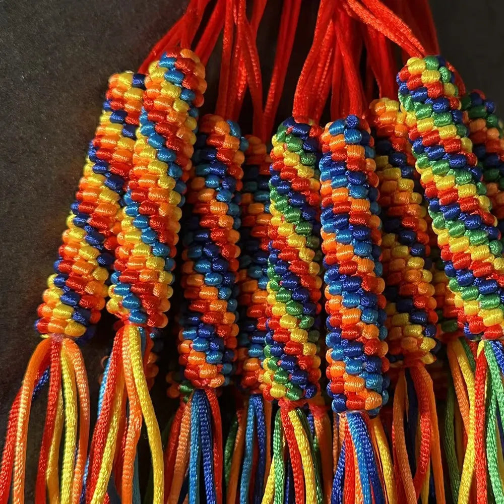 Tibetan Handmade Five-Color Endless Knot （2 pcs）