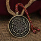 Artisan-Crafted Copper Prosperity Amulet Pendant for Wealth and Abundance