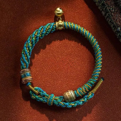 Tibetan Six-Syllable Mantra Five Colored Fortune Bracelet