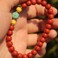 Lucky Energy South Red Agate Bead Bracelet  8mm