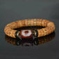 Tibetan Dzi Bead and Yak Bone Bracelet for Guardian
