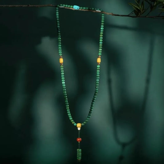 Stone of Heaven Turquoise 108 Malas and Necklace of Soul and Sacred Energy