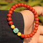 Lucky Energy South Red Agate Bead Bracelet  8mm