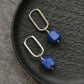 Natural Prosperity Lapis Lazuli Silver Earrings