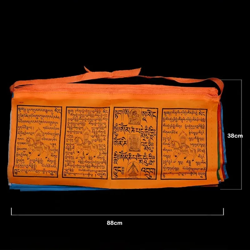 Buddhist Auspicious Tibetan Prayer Flags Windhorse Flags for Outside