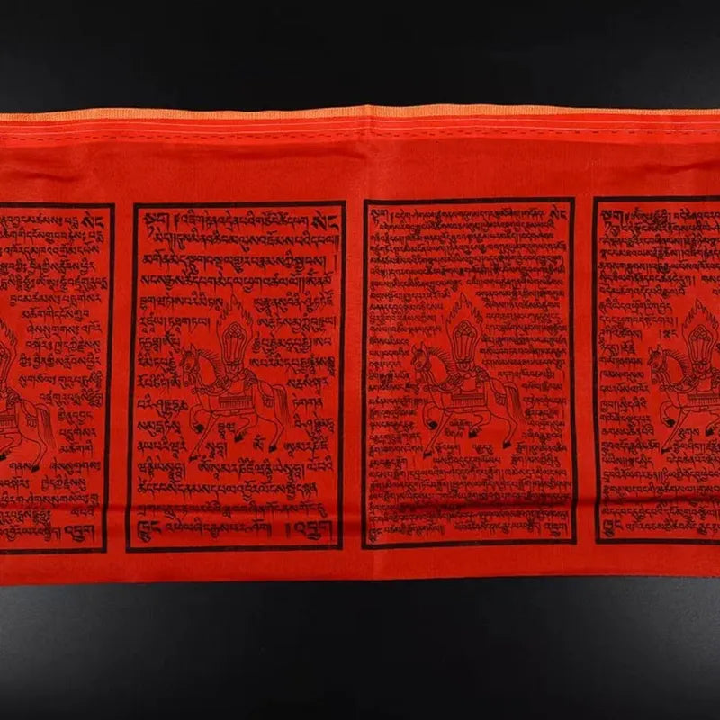 Buddhist Auspicious Tibetan Prayer Flags Windhorse Flags for Outside