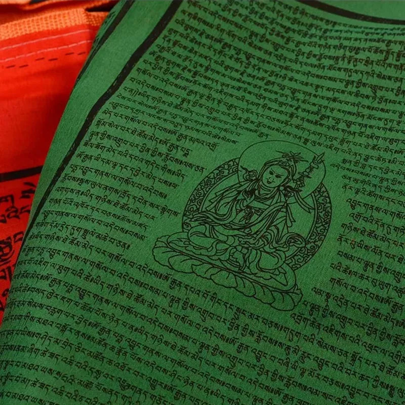 Buddhist Auspicious Tibetan Prayer Flags Windhorse Flags for Outside