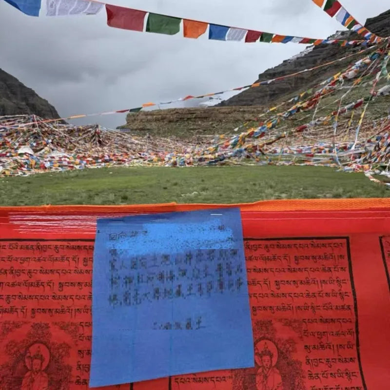 Buddhist Auspicious Tibetan Prayer Flags Windhorse Flags for Outside