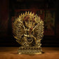 Copper-crafted 34-armed Yamantaka statue for wisdom and divine protection