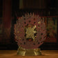 Copper-crafted 34-armed Yamantaka statue for wisdom and divine protection