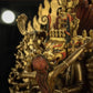 Copper-crafted 34-armed Yamantaka statue for wisdom and divine protection
