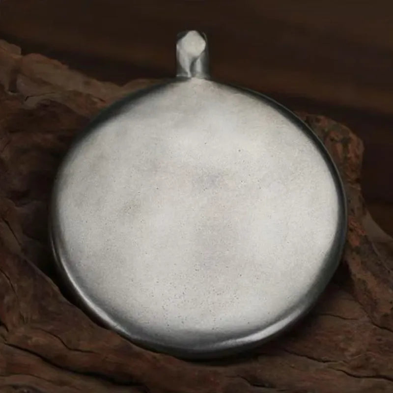 Artisan-Crafted Copper Prosperity Amulet Pendant for Wealth and Abundance