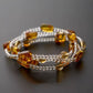Citrine and Amber Creativity Wealth Energy Bracelet and Necklace