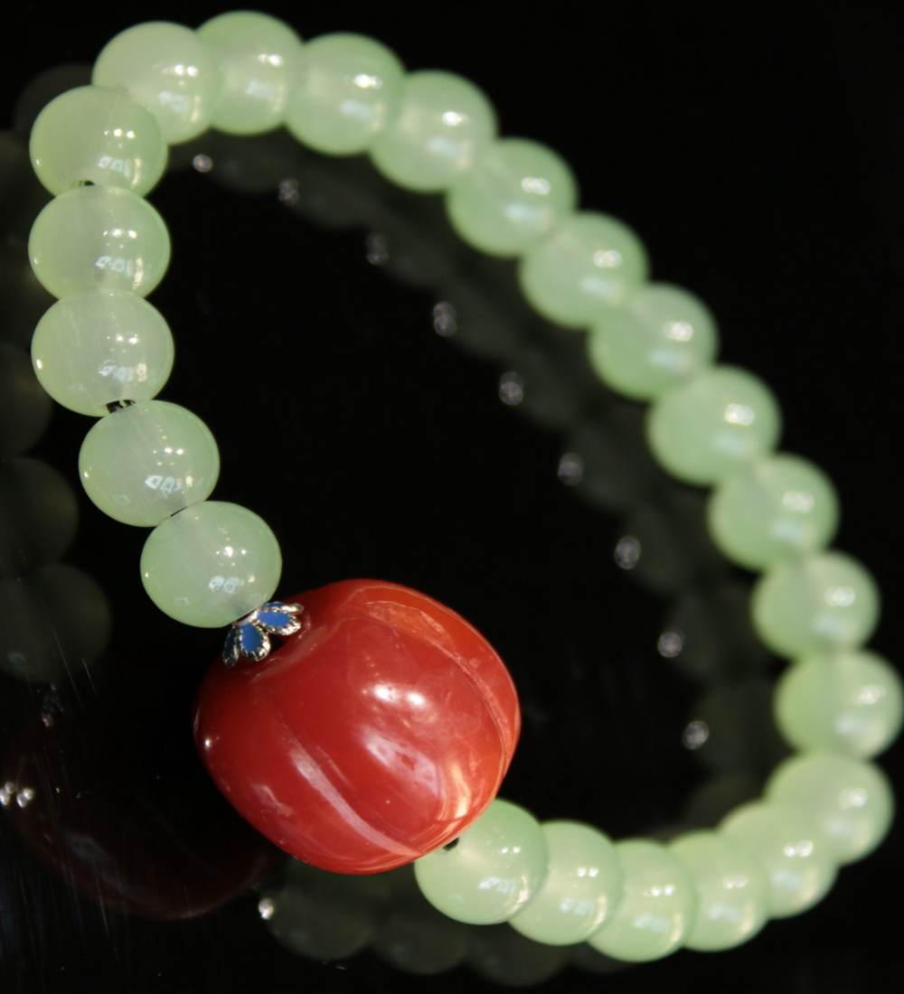 Harmony Energy South Red Agate Bracelet with Jade