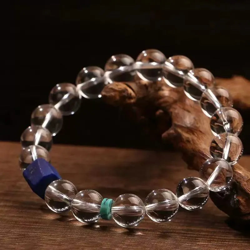 Harmony Himalayan Crystal Healing Bracelet with Turquoise and Lapis Lazuli