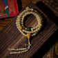 Guardian Natural Horn Bone Blessing 108 Mala Beads Necklace
