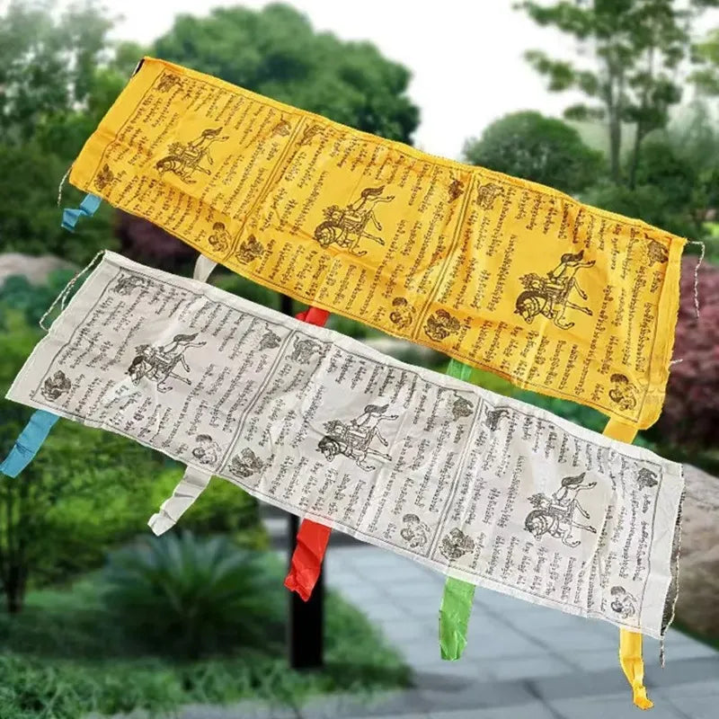 Linkin Energy Vertical Tibetan Windhorse Flag Prayer Flag for Protection and Decoration 10pcs
