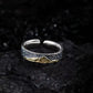 Tibetan S925 Silver Ring for Harmony of Earth