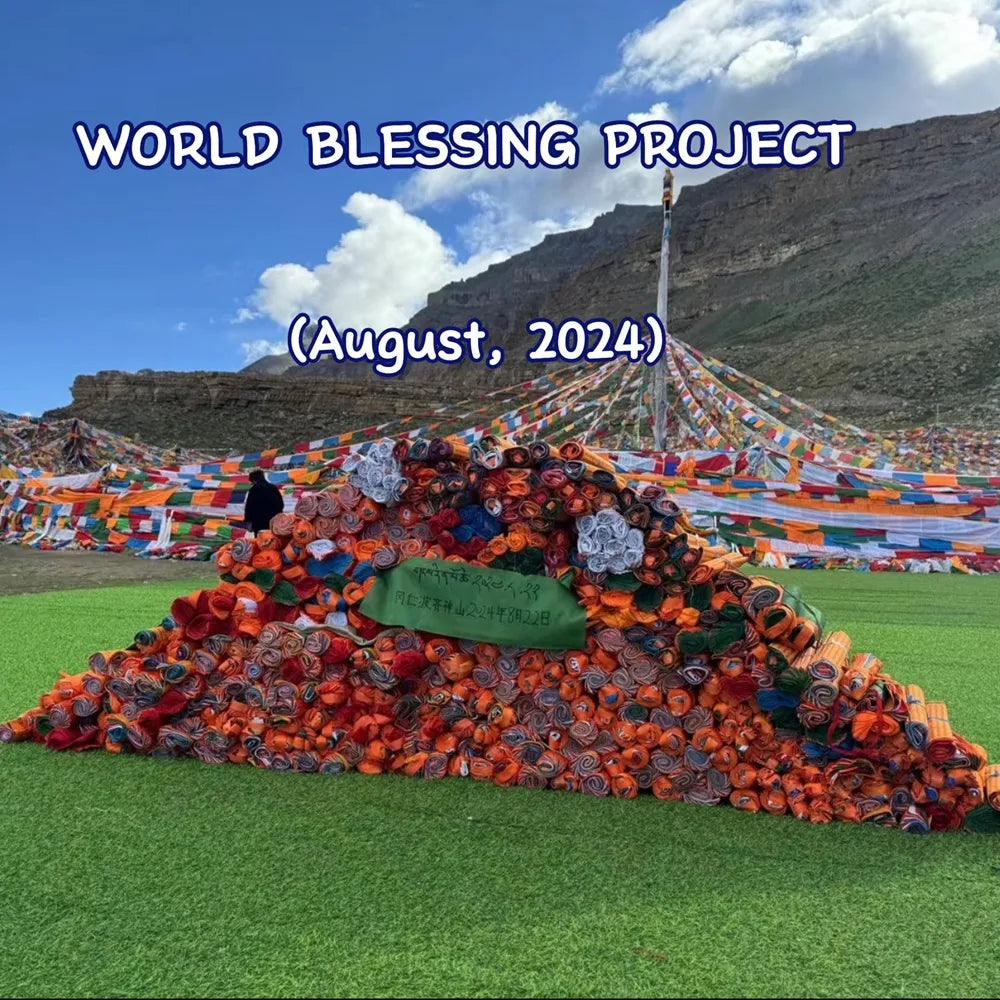 Holy Land of Tibet Offers Hanging Five Colored Prayer Flags to Channel Divine Energy Blessings