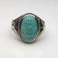 Premium Mens Turquoise Ring Sterling Silver