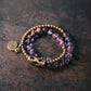 Spiritual Harmony Amethyst Ghost Bracelet with Copper