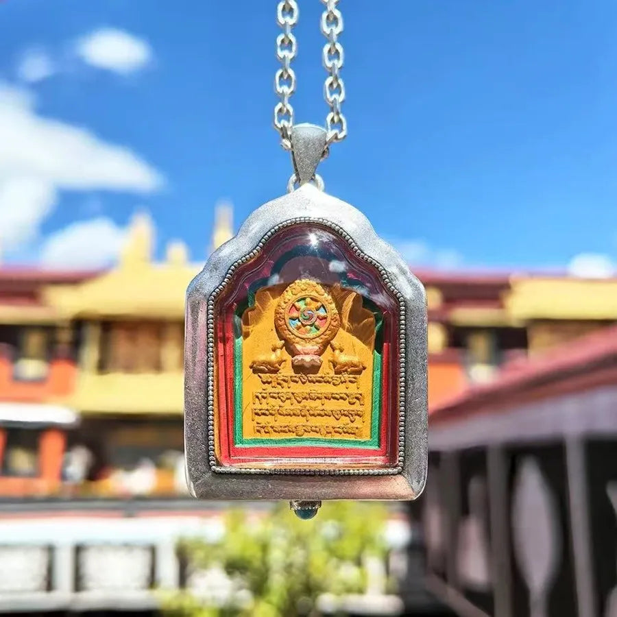 Exquisite JowoTsha-Tsha Gau for peace and wisdom