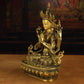 Antique Gilded Bronze Four-Armed Guanyin Statue