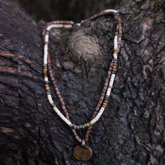Tibetan Handmade Tranquil Wisdom Pendant and Necklace
