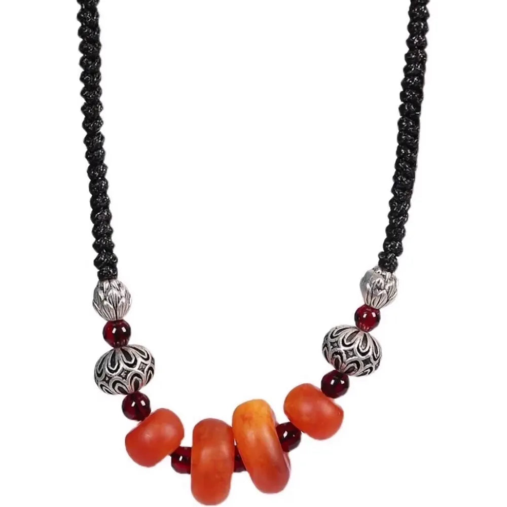 Natrual Amber Glow Luck Necklace