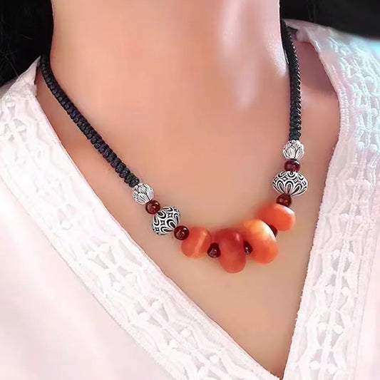 Natrual Amber Glow Luck Necklace