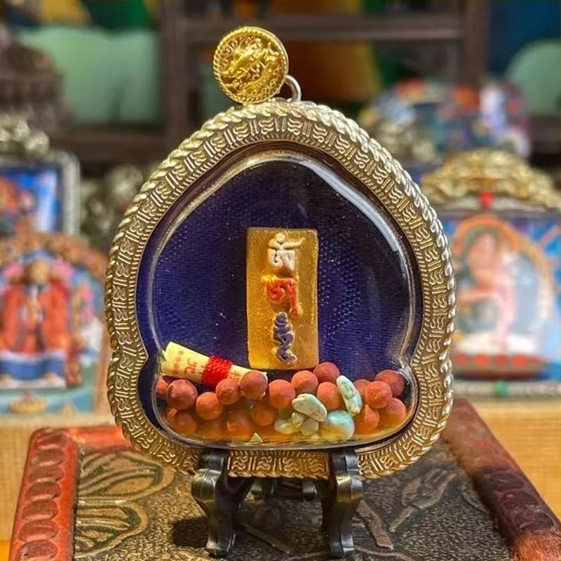 Silver-Cased Green Tara for protection and spiritual guidance