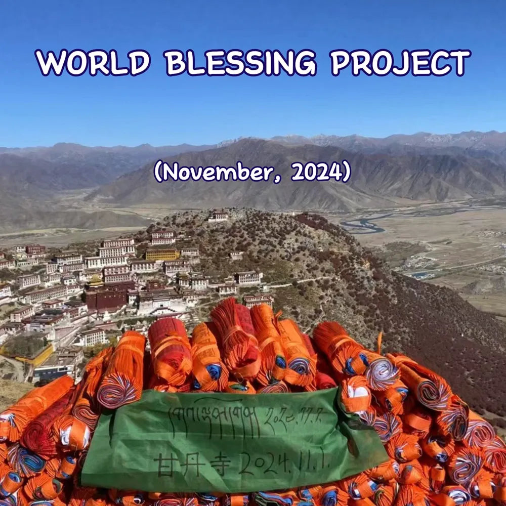 Holy Land of Tibet Offers Hanging Five Colored Prayer Flags to Channel Divine Energy Blessings