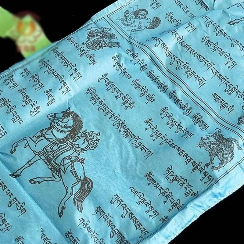 Linkin Energy Vertical Tibetan Windhorse Flag Prayer Flag for Protection and Decoration 10pcs