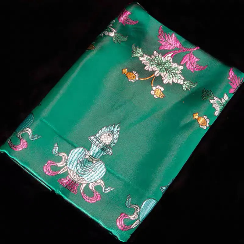Five Colored Tibetan Khata Scarf for Festival Greetings and Blessings
