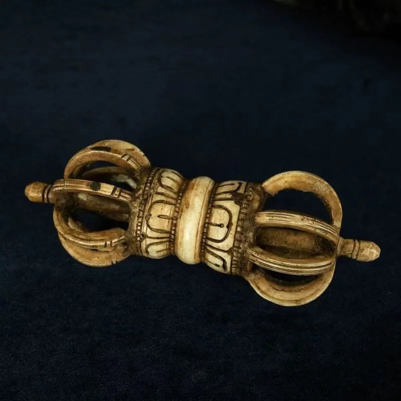 Exceptionally Rare Tibetan Buddhist Intricately Nine-Pronged Vajra