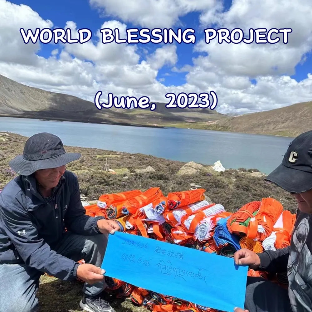 Holy Land of Tibet Offers Hanging Five Colored Prayer Flags to Channel Divine Energy Blessings