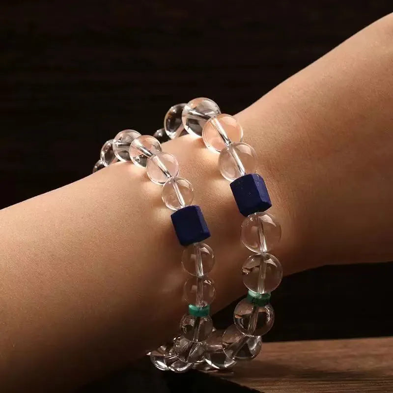 Harmony Himalayan Crystal Healing Bracelet with Turquoise and Lapis Lazuli