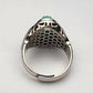 Premium Mens Turquoise Ring Sterling Silver