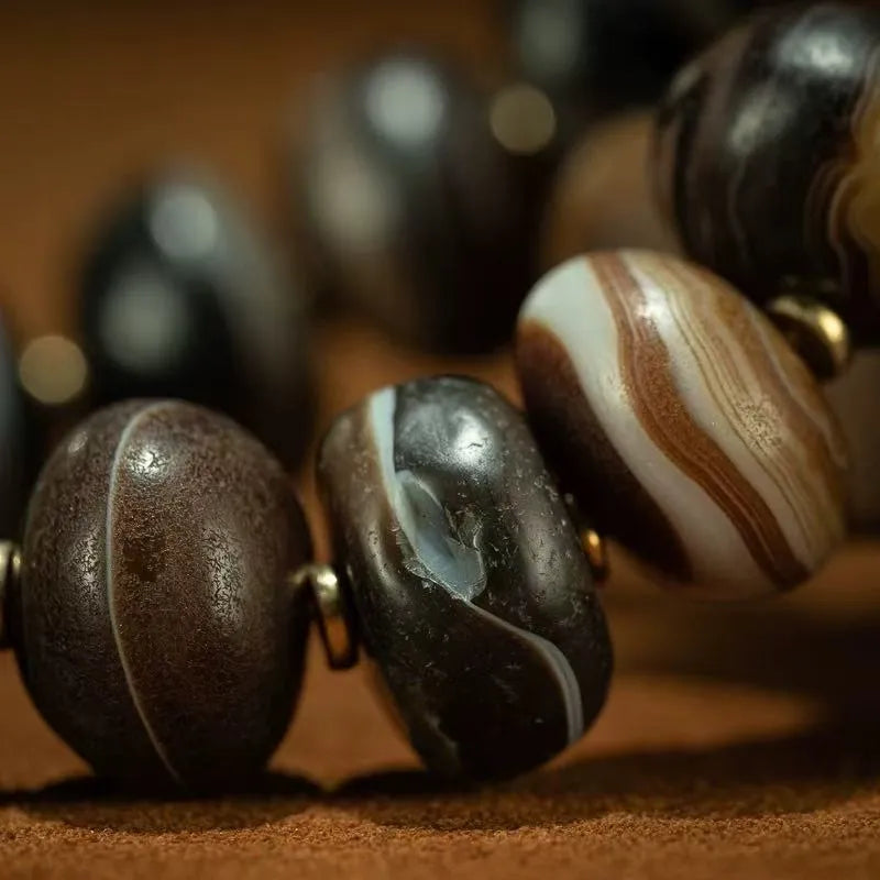 Spiritual Wellness & Protection Healing Buddha Dzi Bead Bracelet