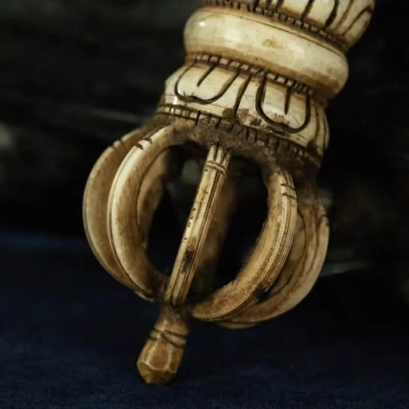 Exceptionally Rare Tibetan Buddhist Intricately Nine-Pronged Vajra