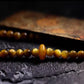 Tibetan Wealth Tiger Eye and Amber Pendant Necklace